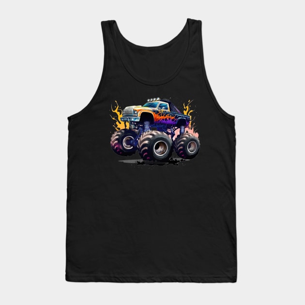 Monster Cars And Tracks Lover Tank Top by busines_night